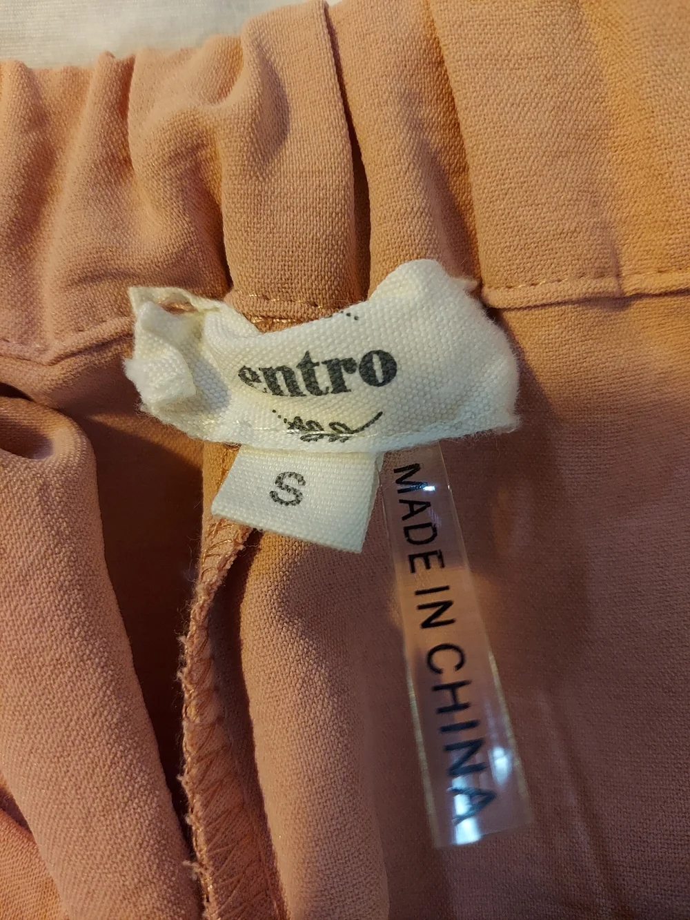 Entro Dusty Rose Boho Embroidered High-Waist Women's Shorts